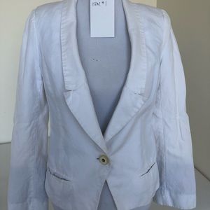 [Item #1] White Linen Cartonnier Blazer